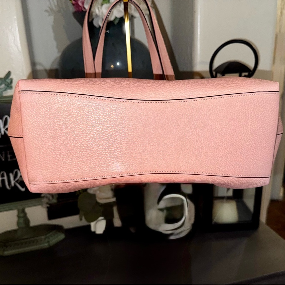 Coach Pink Tote Shoulder Bag Soft Pebble Leather 2018 #F48637 - EUC - Picture 12 of 16
